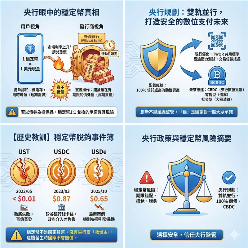 央行眼中的「穩定幣」為何不穩定？